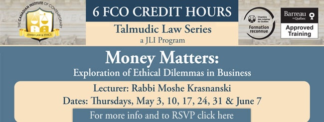 CLE - Money Matters - Register today for our 6 Week course